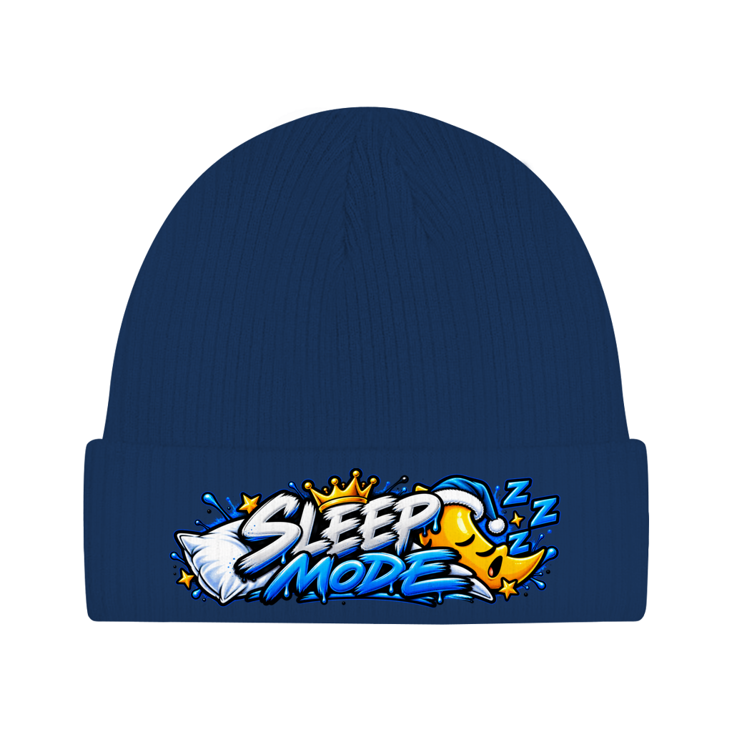 Beanie aus Bio-Baumwolle - Sleep mode