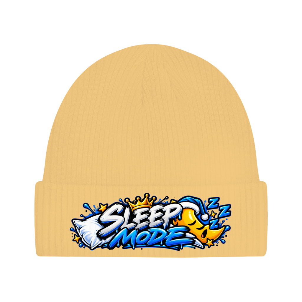 Beanie aus Bio-Baumwolle - Sleep mode