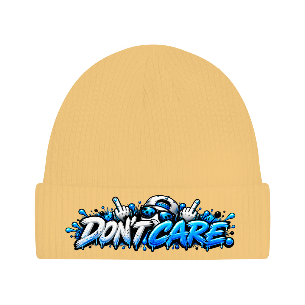 Beanie aus Bio-Baumwolle - Do not care