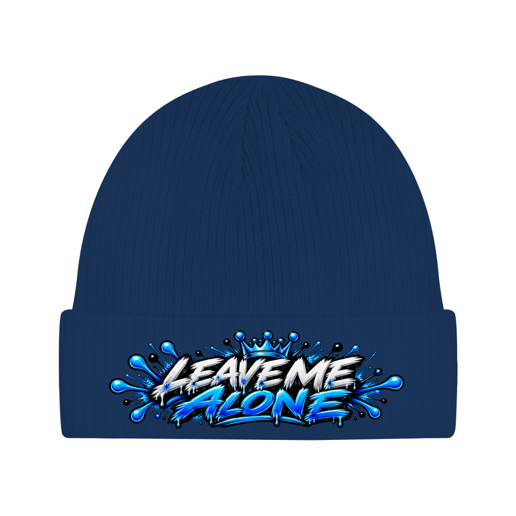 Beanie aus Bio-Baumwolle - Leave me alone
