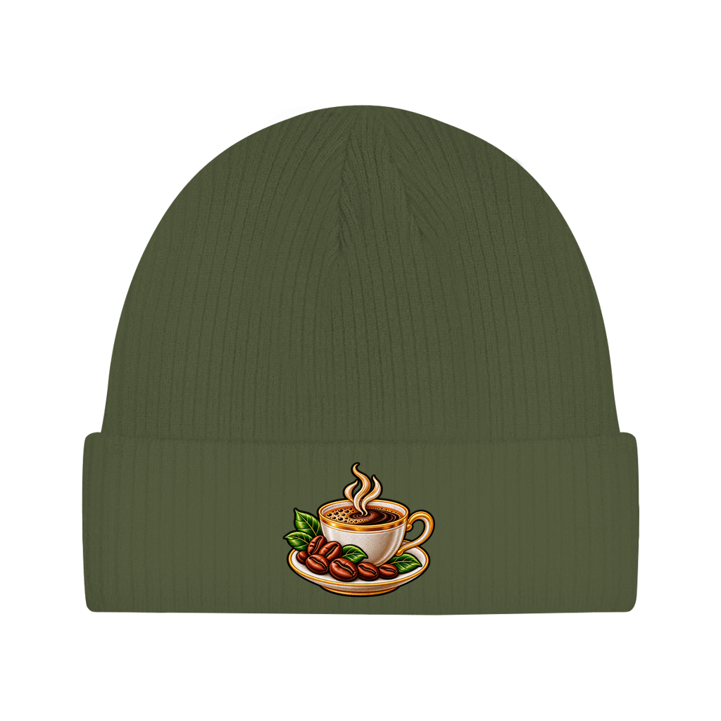 Beanie aus Bio-Baumwolle - Kaffeetasse