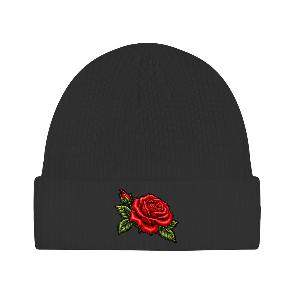 Beanie aus Bio-Baumwolle - Rose