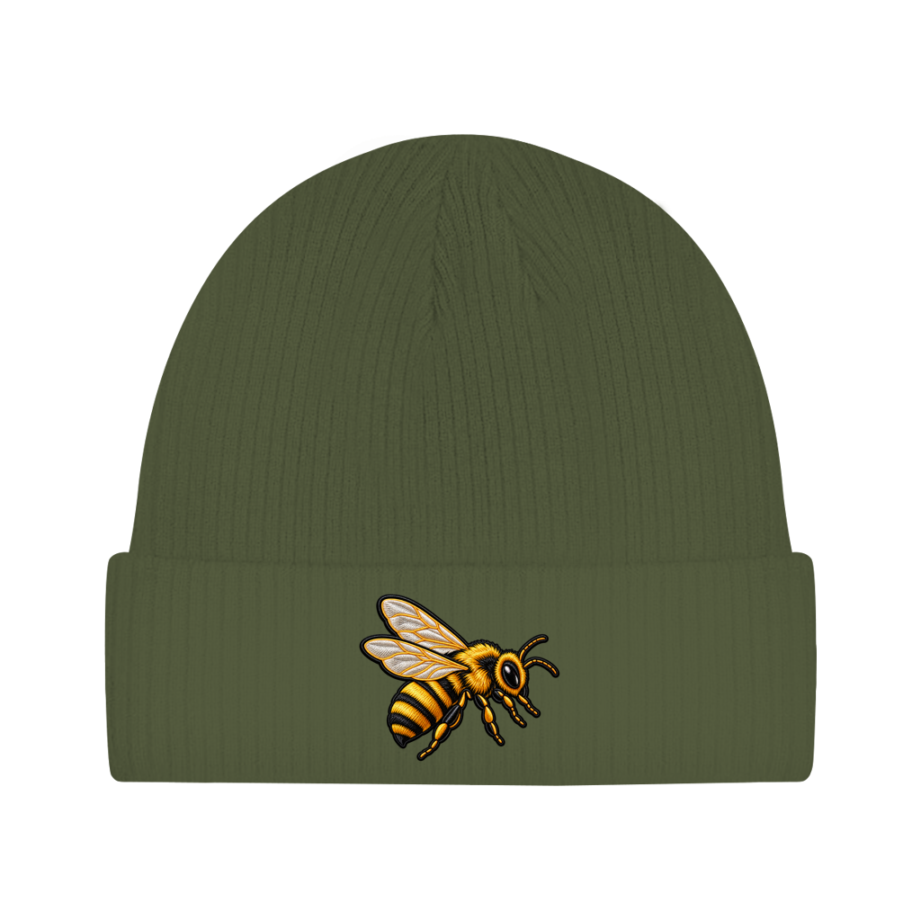 Beanie aus Bio-Baumwolle - Biene
