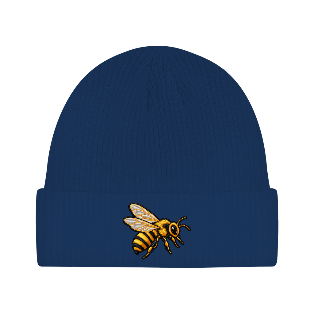 Beanie aus Bio-Baumwolle - Biene