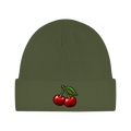 Beanie aus Bio-Baumwolle - Kirschen