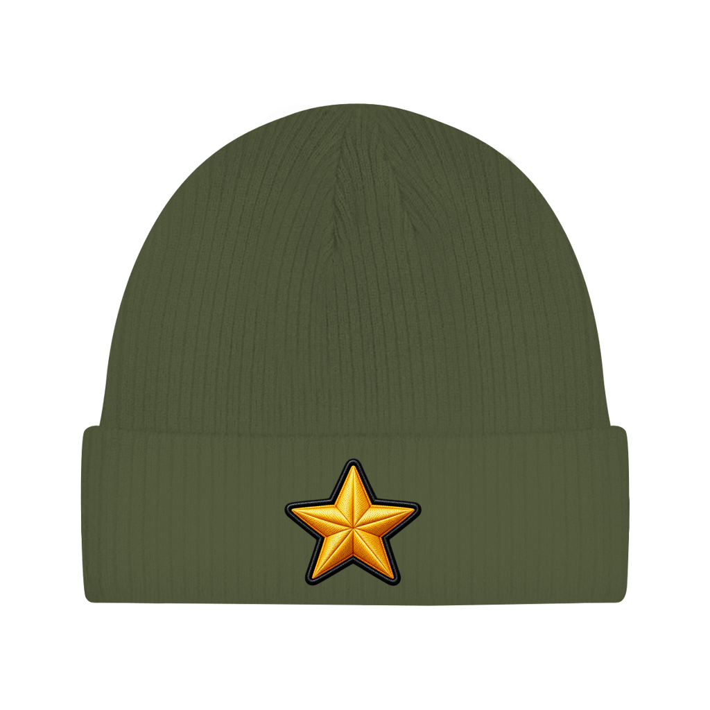 Beanie aus Bio-Baumwolle - Stern
