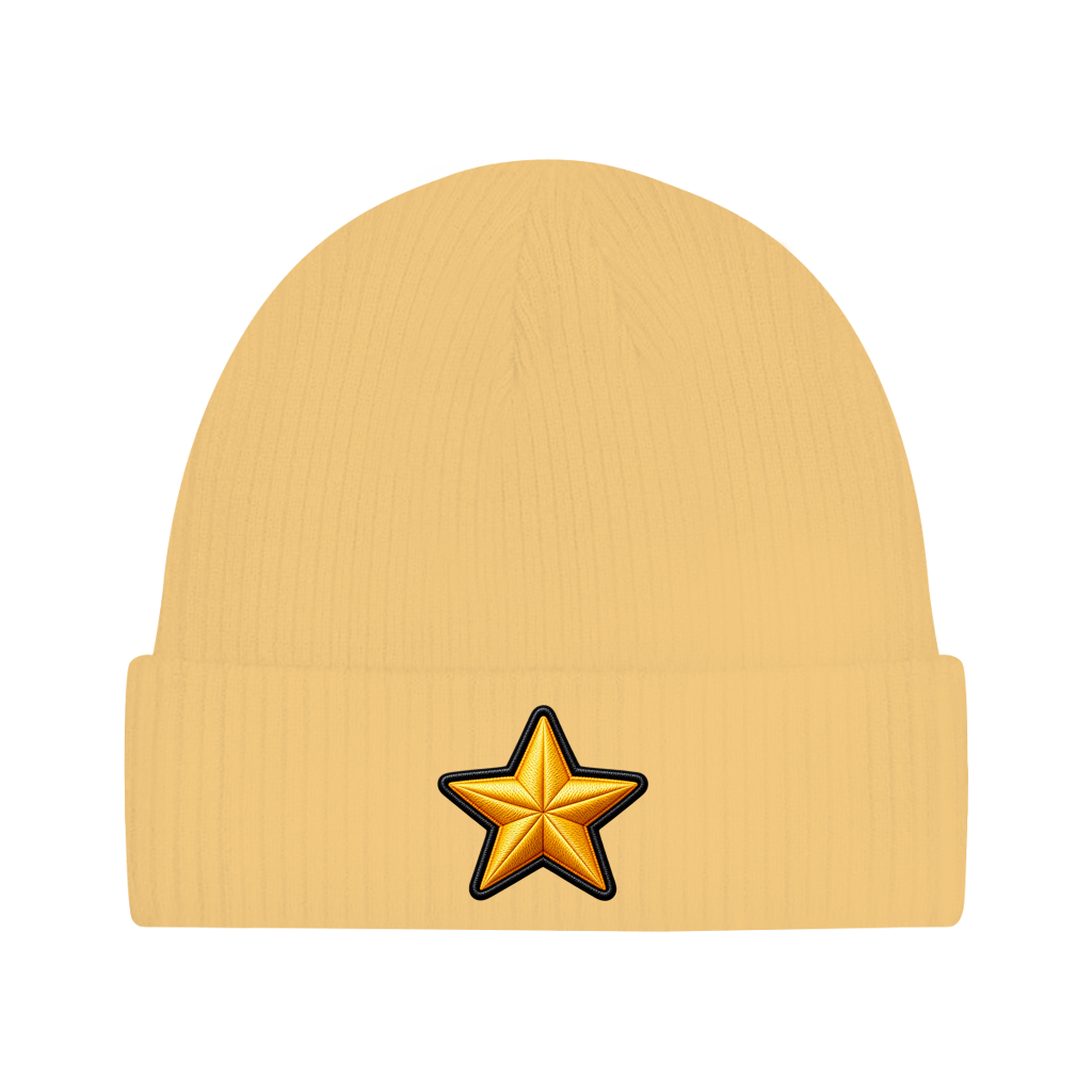 Beanie aus Bio-Baumwolle - Stern