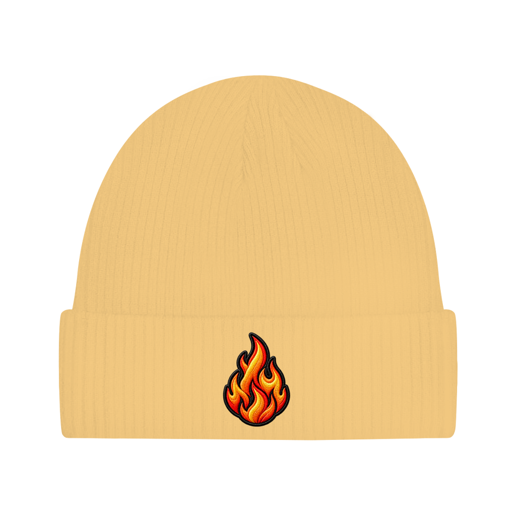 Beanie aus Bio-Baumwolle - Flamme