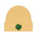 Beanie aus Bio-Baumwolle - Kleeblatt