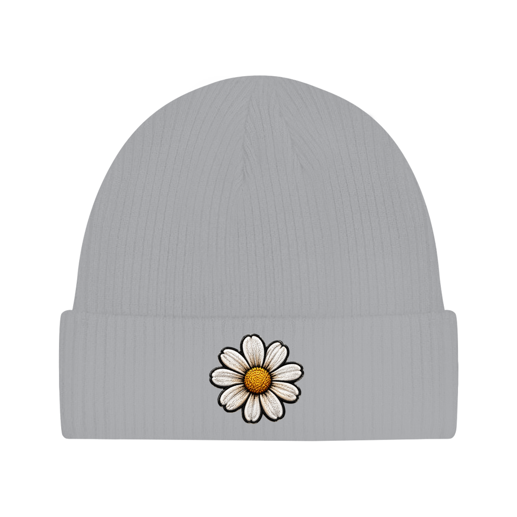 Beanie aus Bio-Baumwolle - Gänseblümchen
