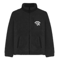 Connection Lost Sherpa Jacke – Unisex Fleece Jacke mit Statement