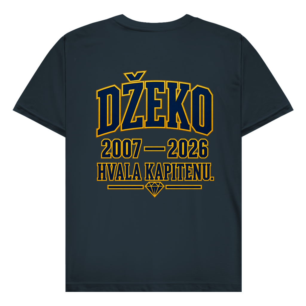 Džeko 11 Herren T-Shirt – 2007–2026 Hvala Kapitenu | Bosnien Fan Shirt