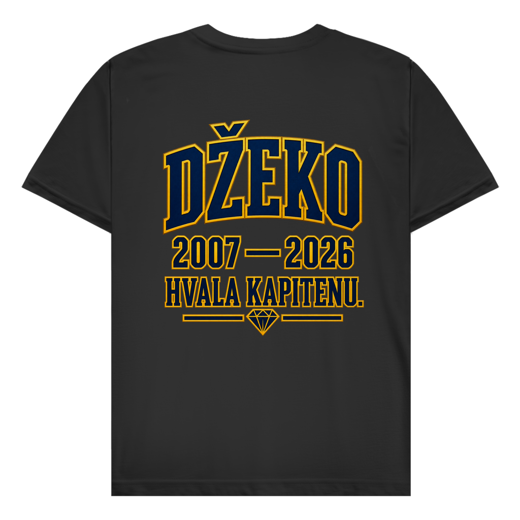 Džeko 11 Herren T-Shirt – 2007–2026 Hvala Kapitenu | Bosnien Fan Shirt