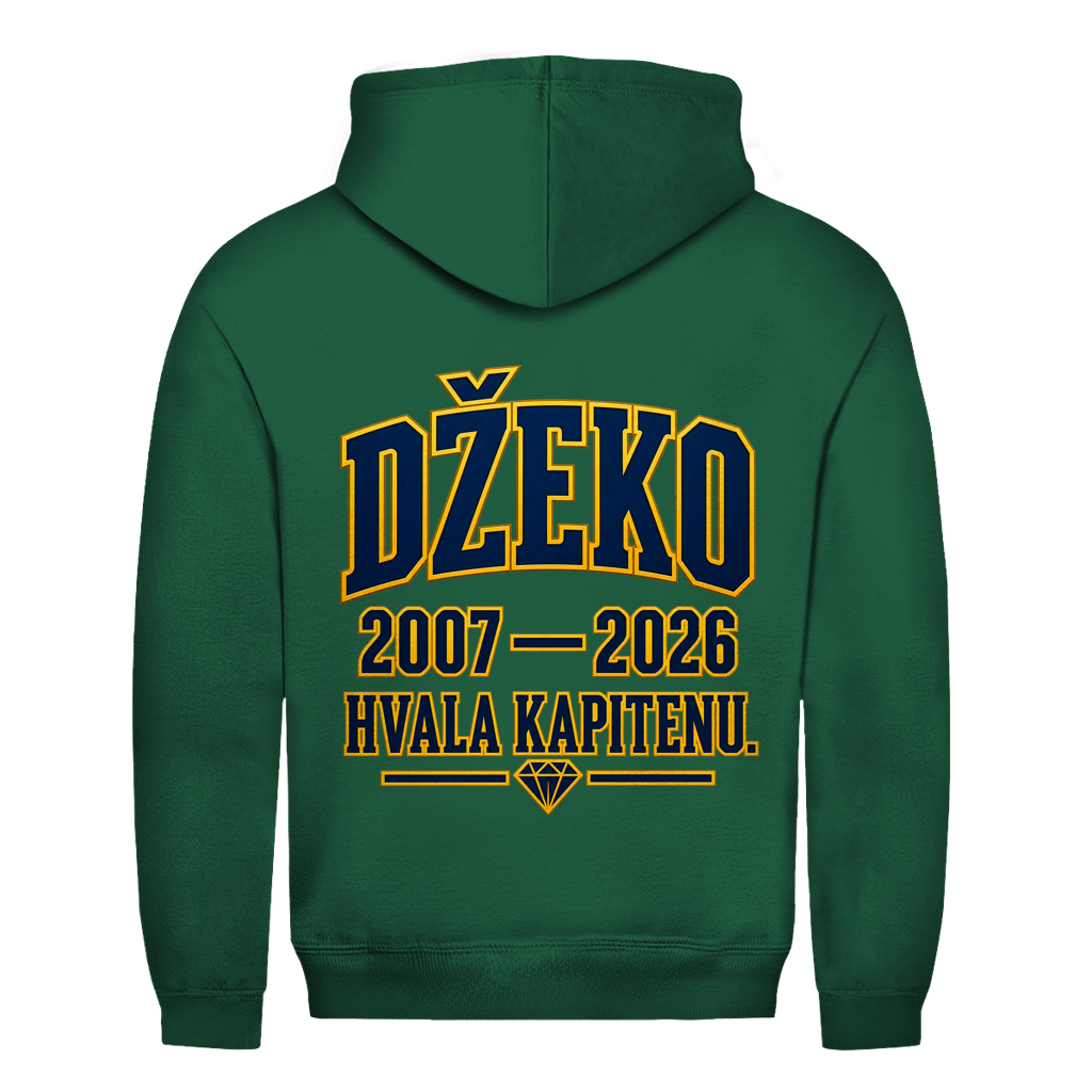 Džeko 11 Herren Hoodie – 2007–2026 Hvala Kapitenu | Bosnien Fan Hoodie