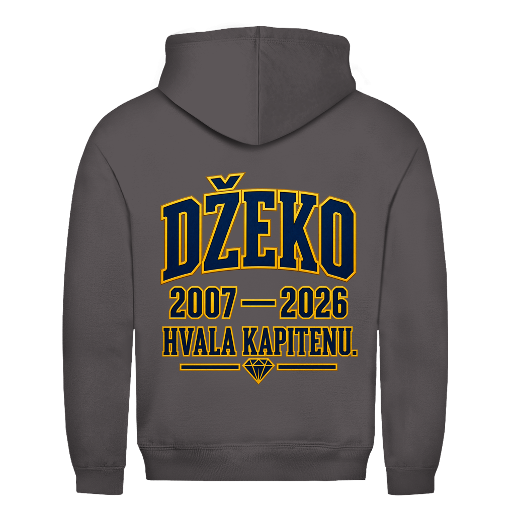 Džeko 11 Herren Hoodie – 2007–2026 Hvala Kapitenu | Bosnien Fan Hoodie
