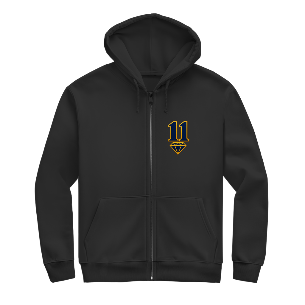 Džeko 11 Herren Zipper Hoodie – 2007–2026 | Hvala Kapitenu | Bosnien Fan Hoodie
