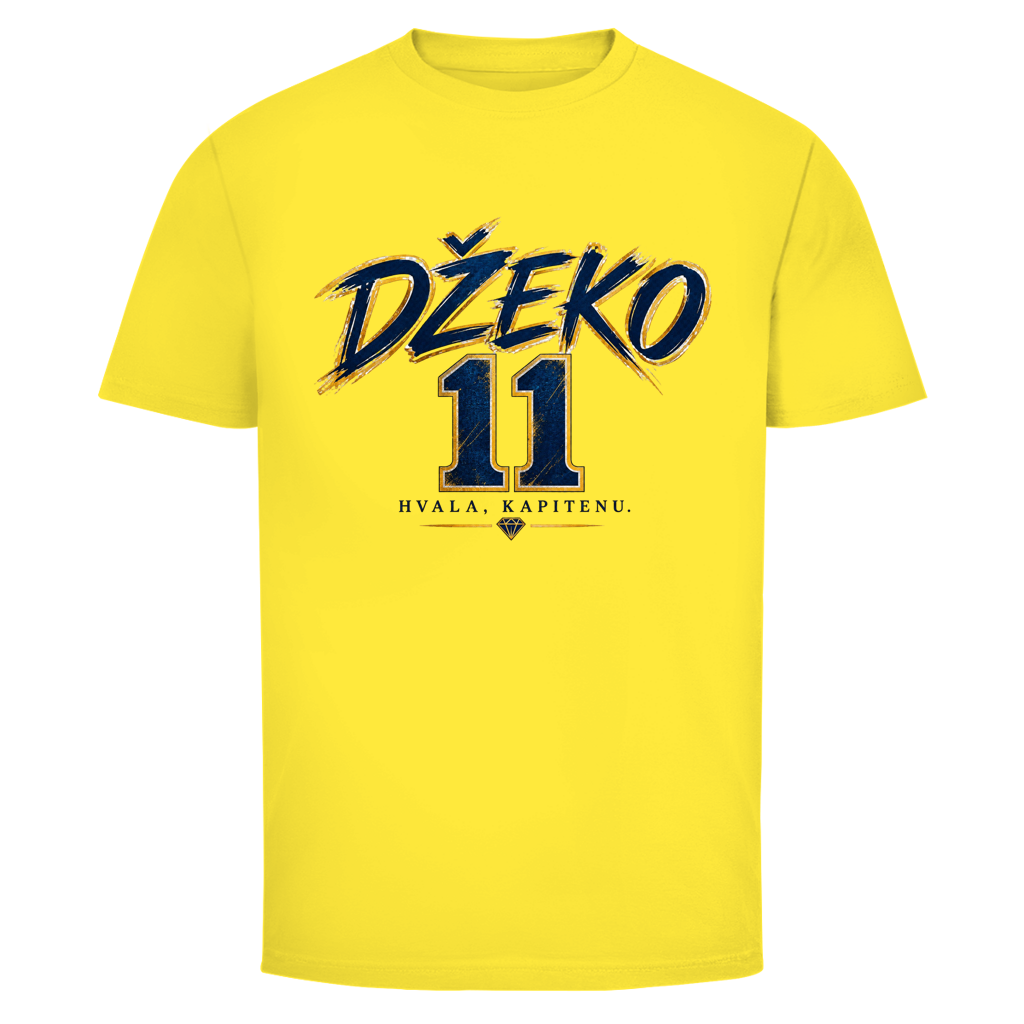 Džeko 11 Herren T-Shirt – Hvala Kapitenu | Bosnien Fußball Fan Shirt