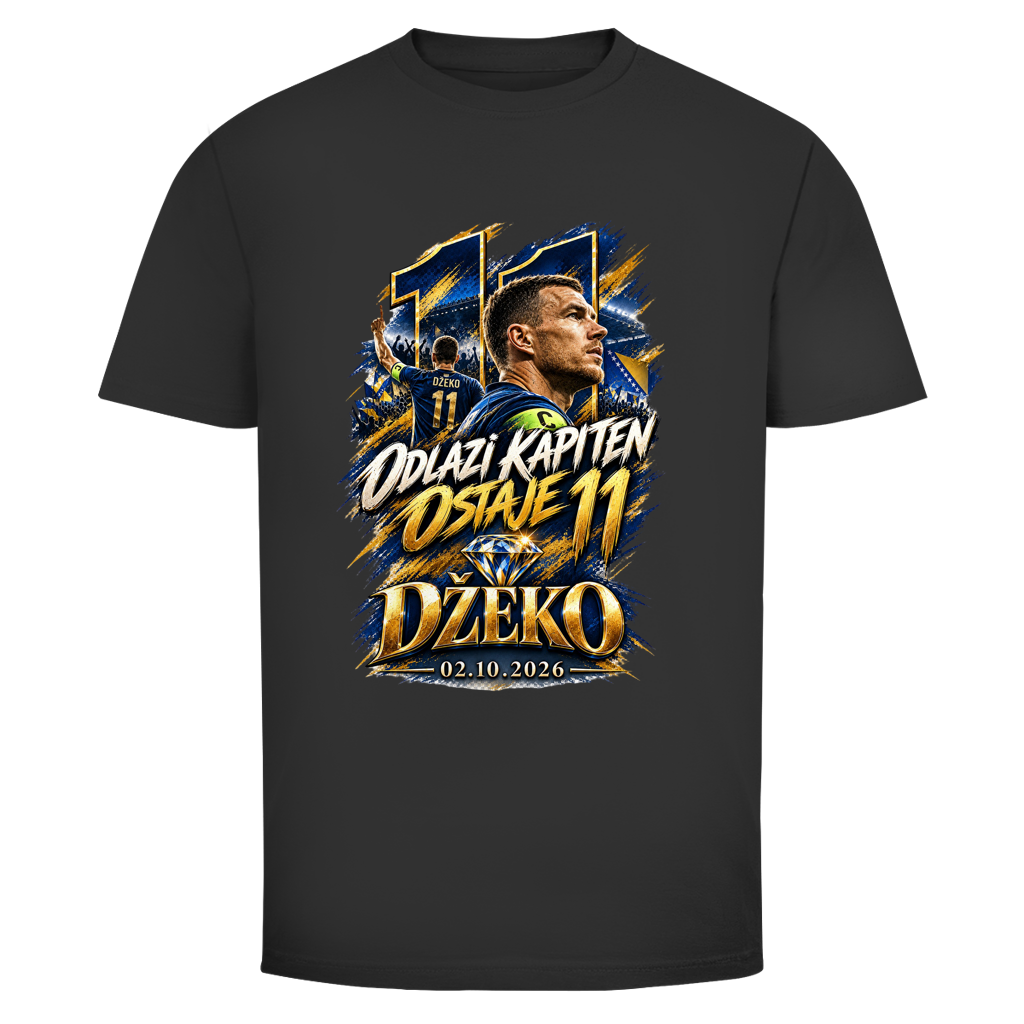 Odlazi Kapiten, Ostaje 11 – Džeko Herren T-Shirt 02.10.2026 | Bosnien Fußball
