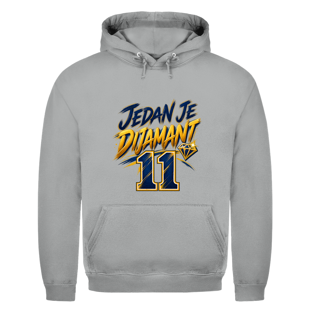 Jedan je Dijamant 11 Herren Hoodie – Bosnien Fußball Fan Hoodie