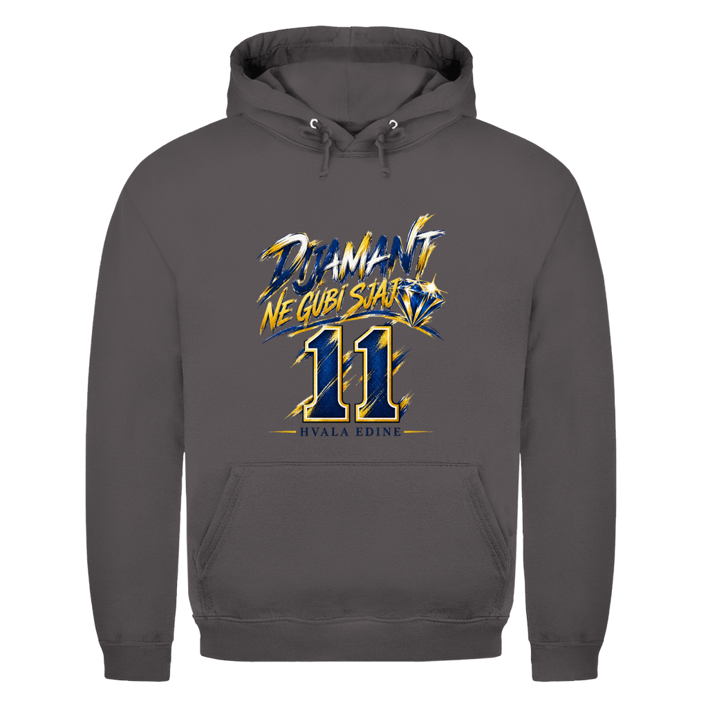 Dijamant ne gubi sjaj 11 Herren Hoodie – Hvala Edine | Bosnien Fußball Hoodie