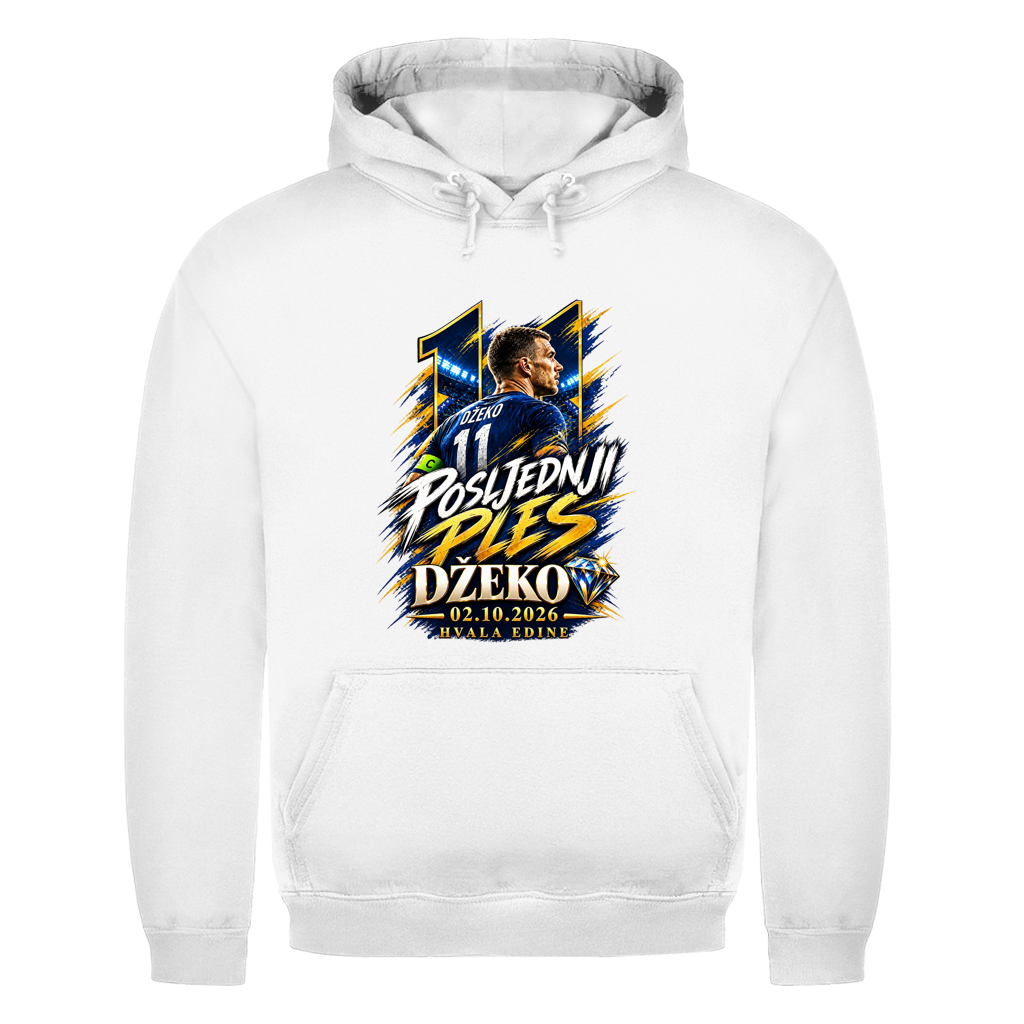 Posljednji Ples Džeko 11 Herren Hoodie – 02.10.2026 Hvala Edine | Bosnien Fußball