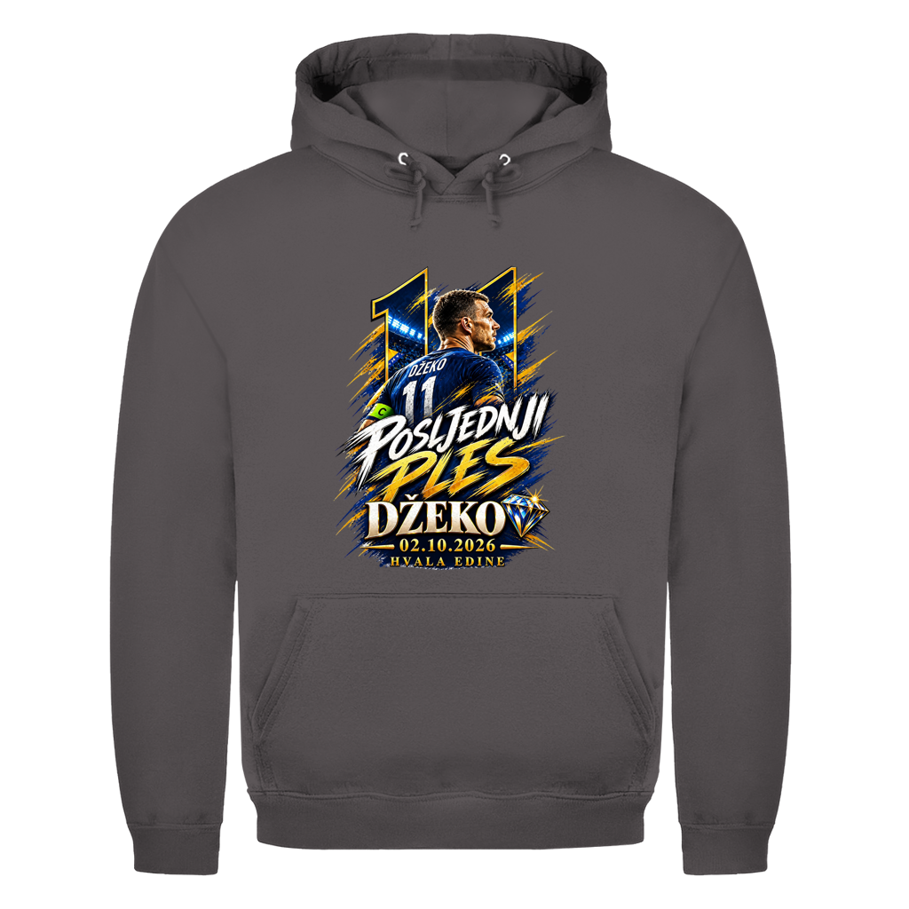Posljednji Ples Džeko 11 Herren Hoodie – 02.10.2026 Hvala Edine | Bosnien Fußball
