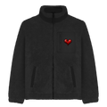 Sherpa Jacke Herz – Unisex Fleece Jacke mit Motiv | Cozy & Warm