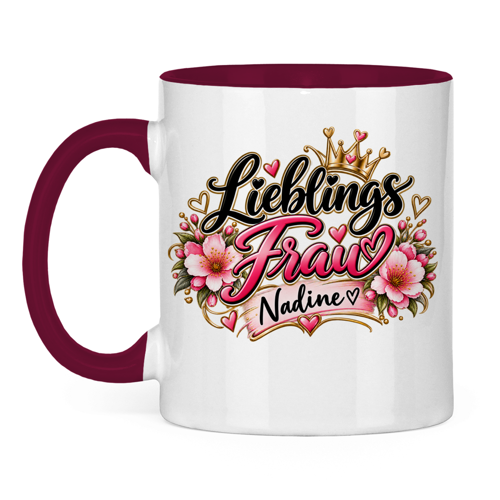 Tasse zweifarbig Nadine