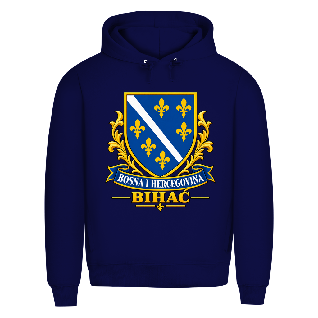 Herren Premium Bio Hoodie Bosanski Grb Bihac