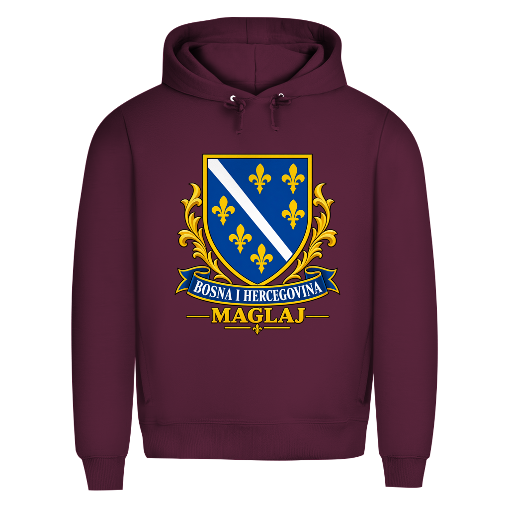 Herren Premium Bio Hoodie Bosanski Grb Maglaj