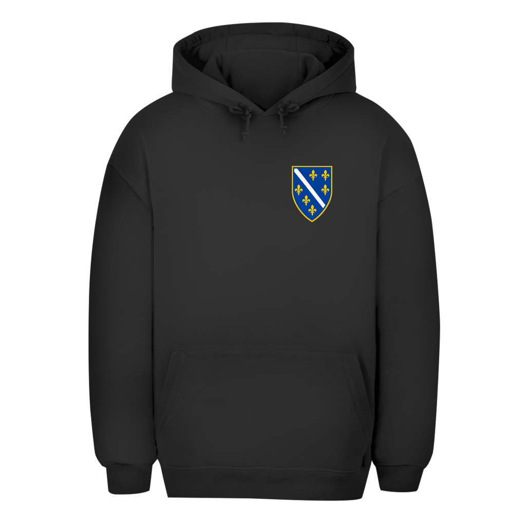 Bosnien Oversize Set – Unisex Hoodie & Fluffy Sweatpants | Wappen links