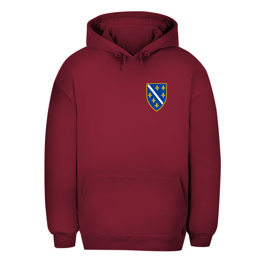 Bosnien Unisex Oversize Hoodie – Bosnisches Wappen Rechts | BiH