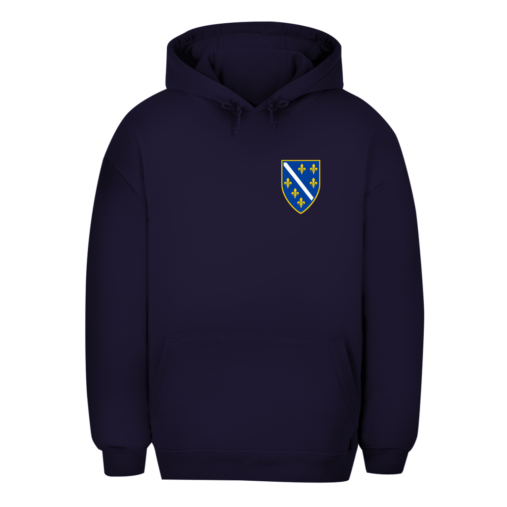 Bosnien Unisex Oversize Hoodie – Bosnisches Wappen Rechts | BiH