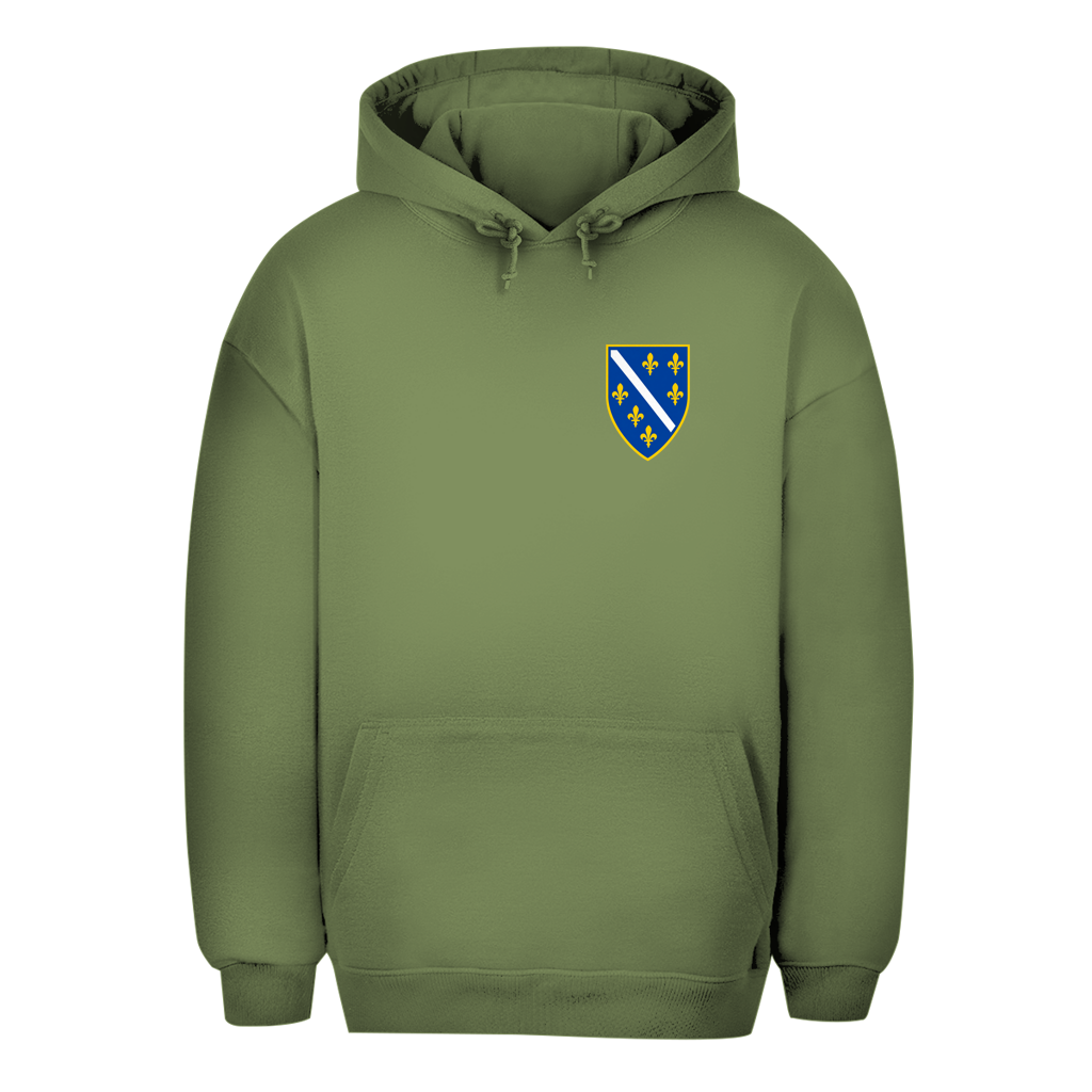 Bosnien Unisex Oversize Hoodie – Bosnisches Wappen Rechts | BiH