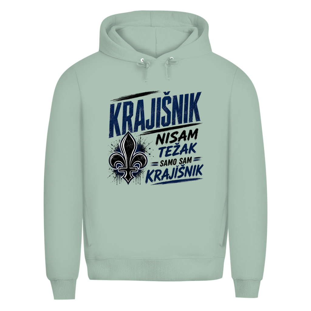 KRAJIŠNIK Herren Premium Bio Hoodie - Nisam tezak samo sam Krajisnik