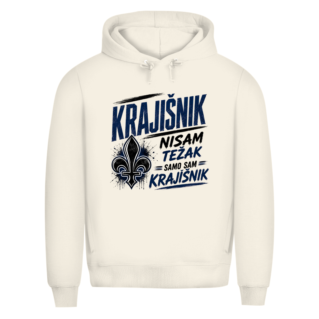 KRAJIŠNIK Herren Premium Bio Hoodie - Nisam tezak samo sam Krajisnik