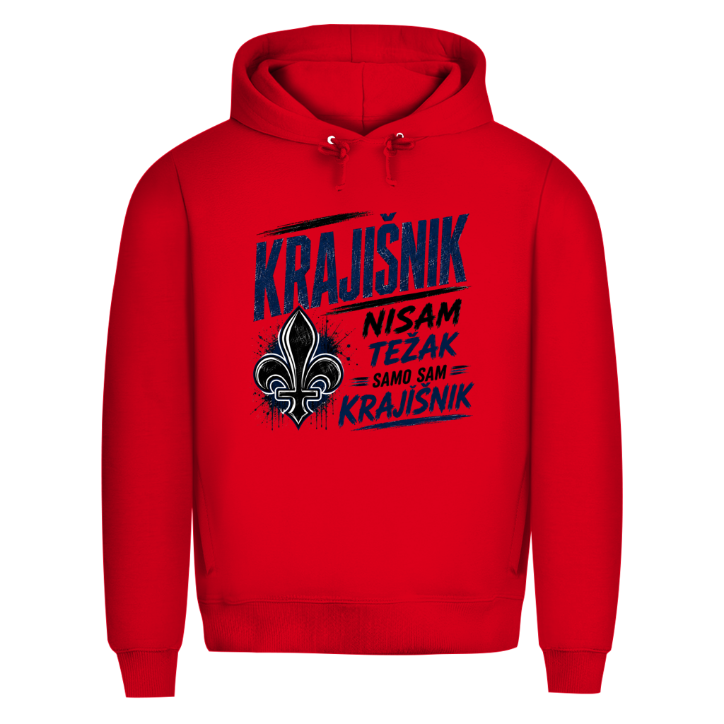 KRAJIŠNIK Herren Premium Bio Hoodie - Nisam tezak samo sam Krajisnik