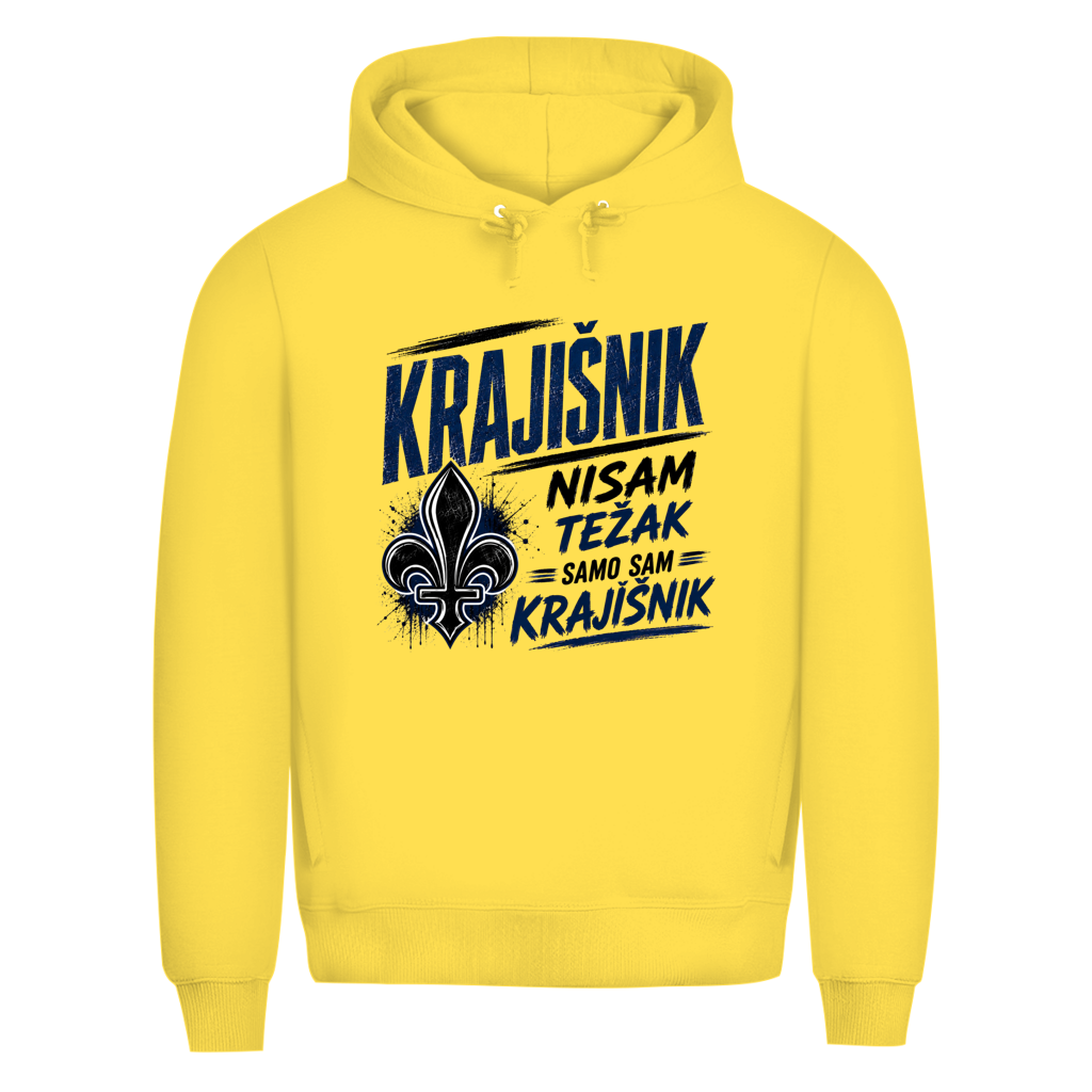 KRAJIŠNIK Herren Premium Bio Hoodie - Nisam tezak samo sam Krajisnik