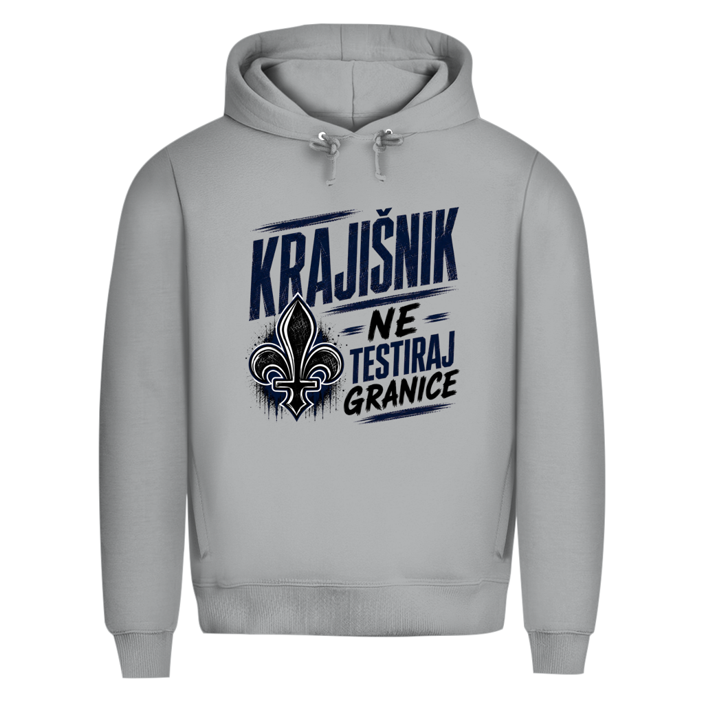 KRAJIŠNIK Herren Premium Bio Hoodie - Ne testiraj granice