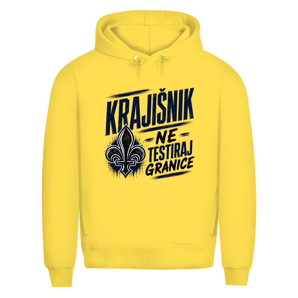 KRAJIŠNIK Herren Premium Bio Hoodie - Ne testiraj granice