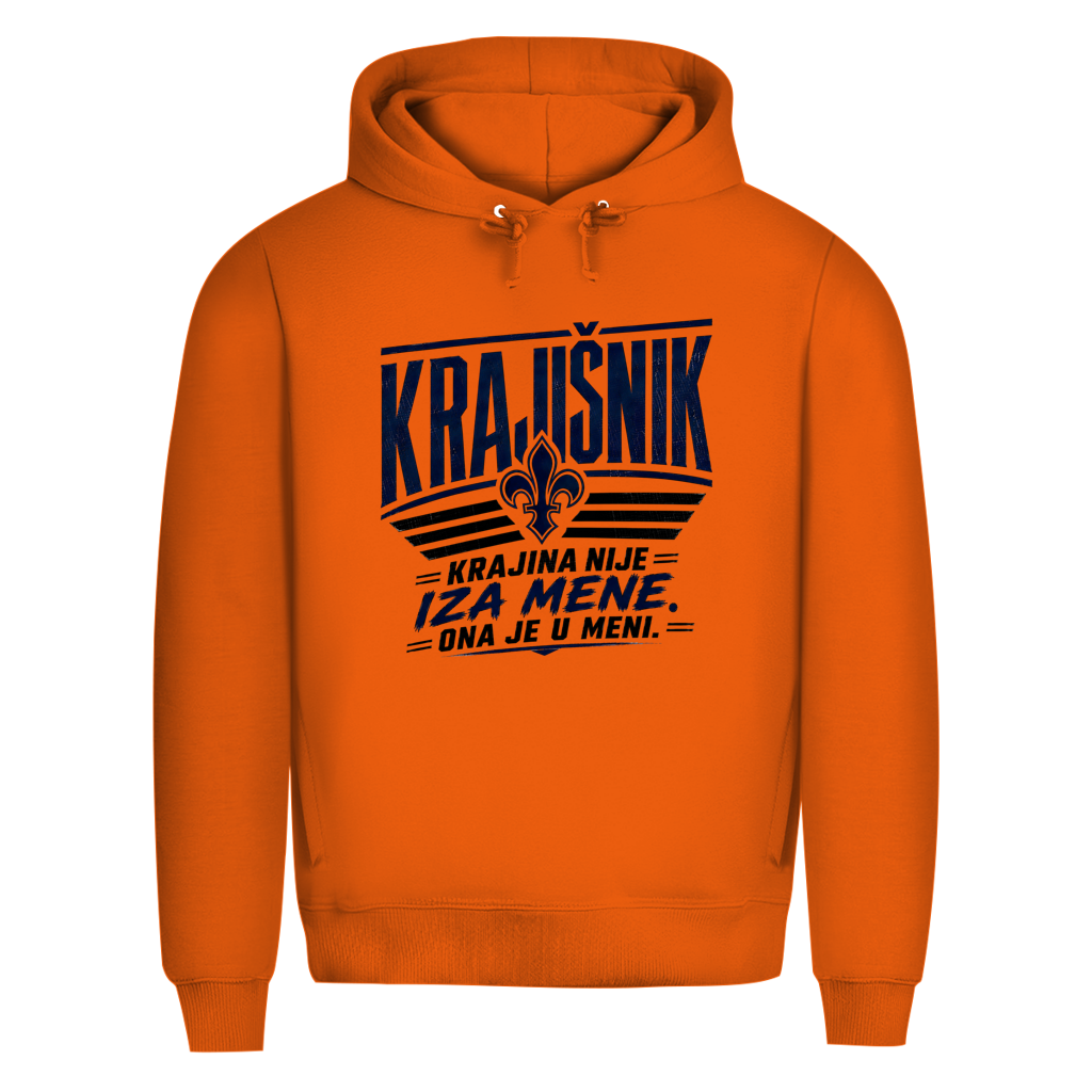 KRAJIŠNIK Herren Premium Bio Hoodie - Krajina nije iza mene ona je u meni