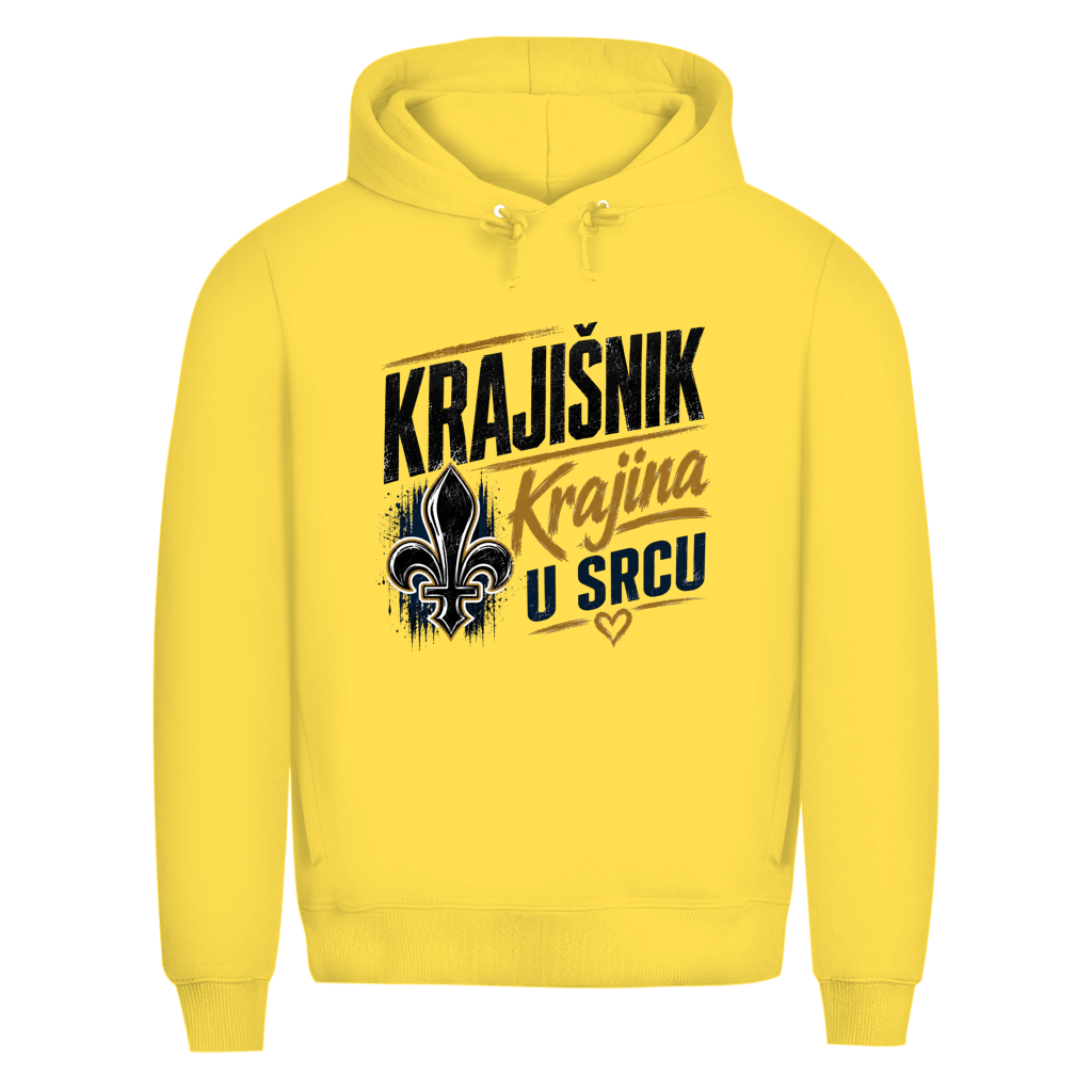 KRAJIŠNIK Herren Premium Bio Hoodie - Krajina u srcu