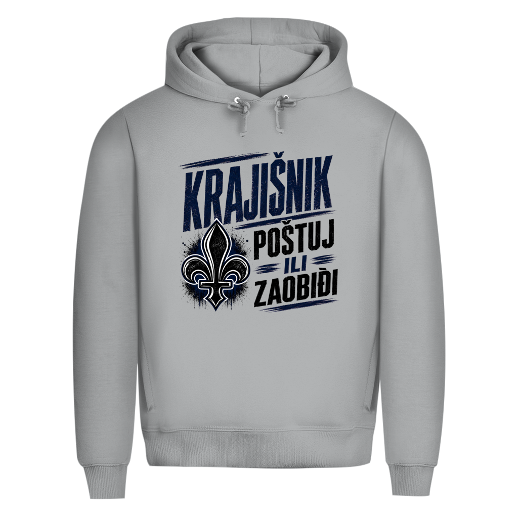 KRAJIŠNIK Herren Premium Bio Hoodie - Postuj il zaobidji