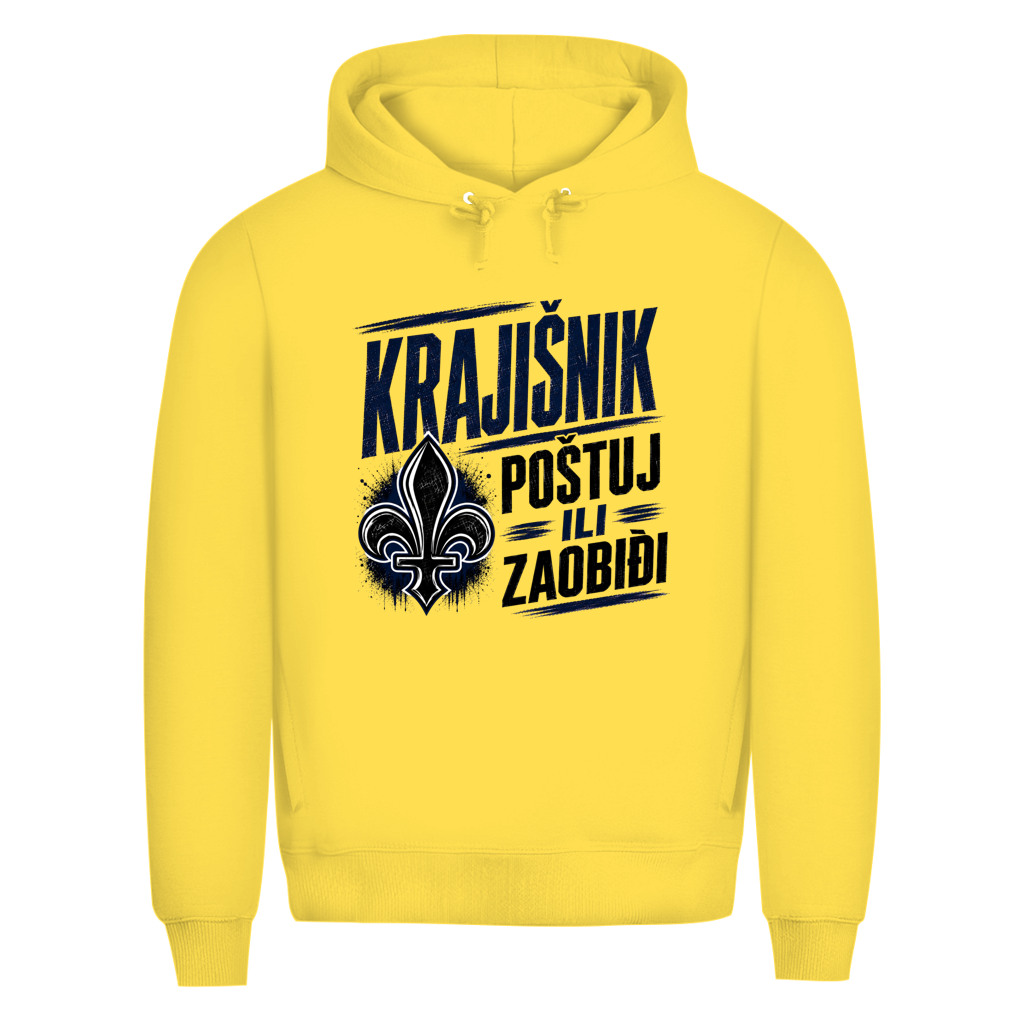 KRAJIŠNIK Herren Premium Bio Hoodie - Postuj il zaobidji