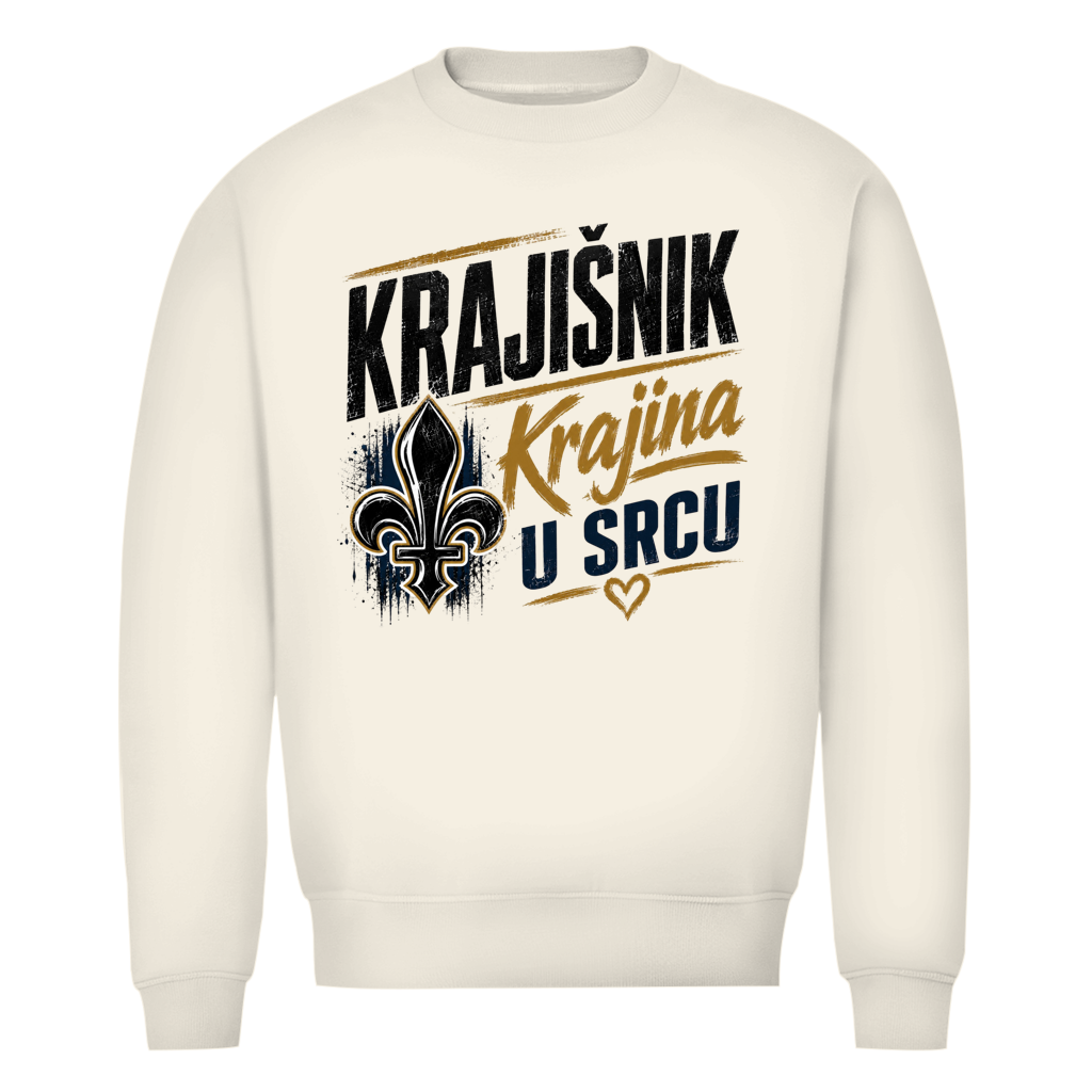 Krajisnik Herren Premium Bio Sweatshirt Krajina u srcu