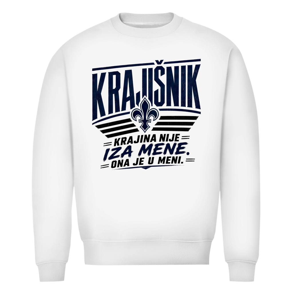 Krajisnik Herren Premium Bio Sweatshirt Krajina nije iza mene ona je u meni