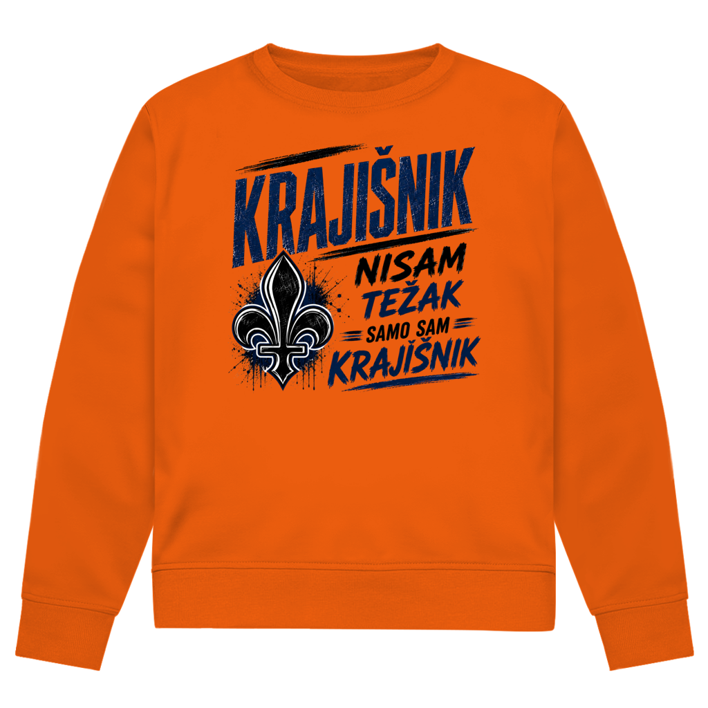 Krajisnik Herren Premium Bio Sweatshirt Nisam tezak samo sam Krajisnik