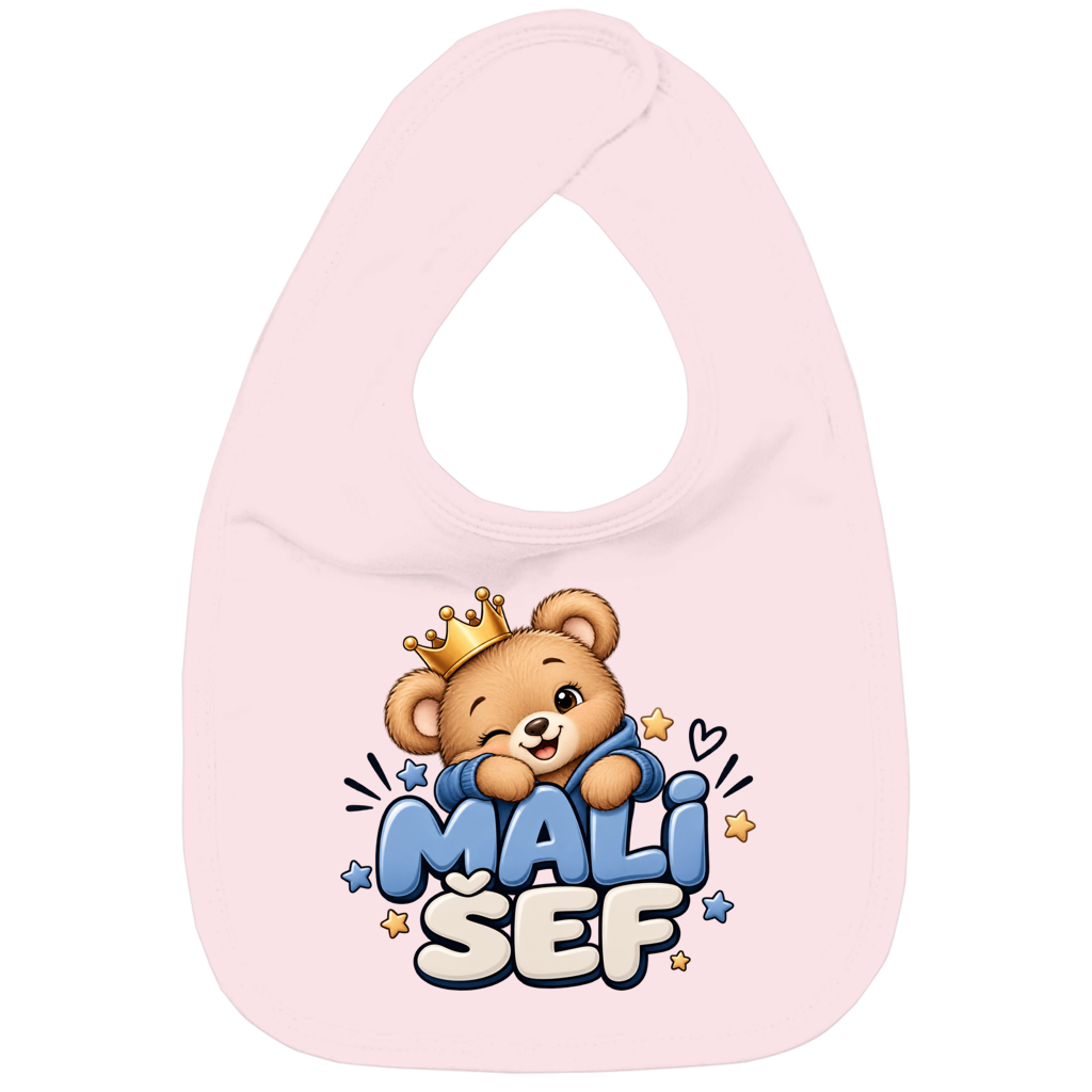 Portikla za bebe „Mali šef“ – Slatki medvjedić s krunom | Balkan Baby
