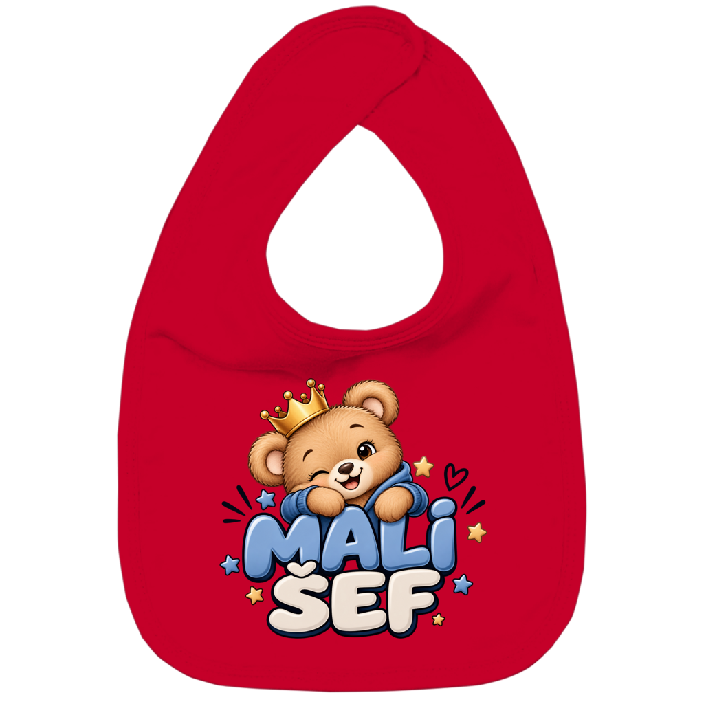 Portikla za bebe „Mali šef“ – Slatki medvjedić s krunom | Balkan Baby