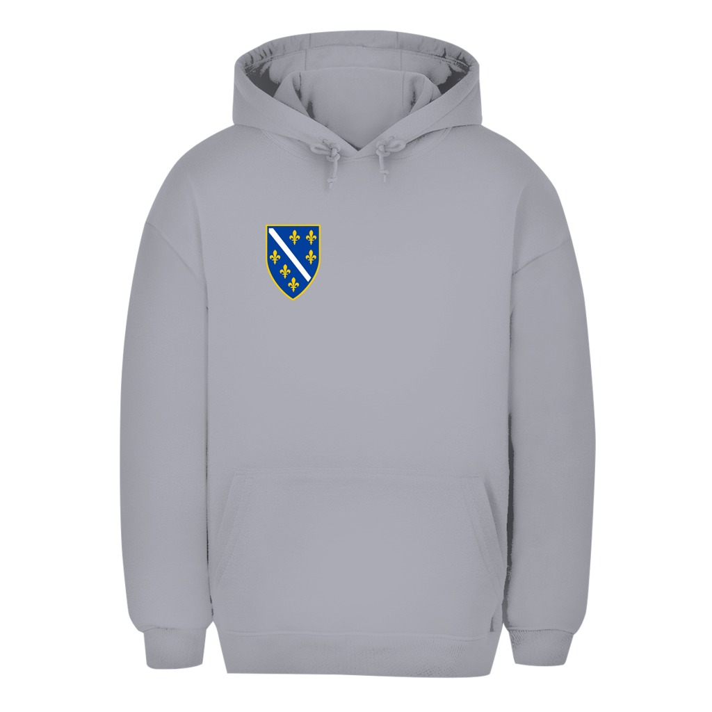 Bosnien Unisex Oversize Hoodie – Bosnisches Wappen Links | BiH